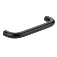 D Pull Handle Steel Fixing Centres 128 mm Matt black