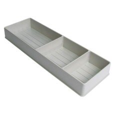 Detergent Holder Plastic 450 x 150 mm Aluminium grey