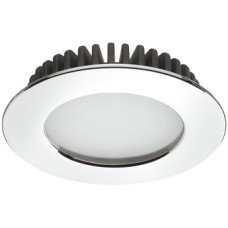 LED Downlight 12 V Ø 65 mm Rated IP44 Loox LED 2020 Luminous flux: 142 lm Polished chrome warm white 3000 K