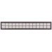 Ventilation Grille for Recess Mounting 480 x 80 mm 480 x 80 mm Ventilation area  150.4 cm2 recessed length 460 mm silver matt F1