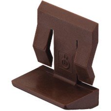 Shelf Support Plug in for Wooden and Glass Shelves and Ø 5 mm Holes With plug and spring clip Brown