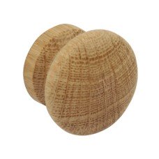 Turned Knob Wood End Grain Oak