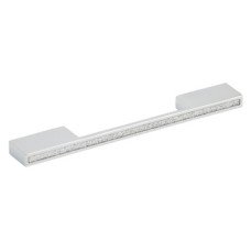 D Pull Handle Zinc Alloy Fixing Centres 160 mm Glitter Polished chrome with glitter inner sealed