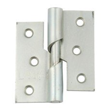 Butt Hinge Rising Mild Steel 466 Cranked knuckle Left handed satin nickel