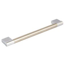 Bar Handle Stainless Steel Fixing Centres 160-192 mm Lydiate Brushed stainless steel bar with polished chrome finish fixing centres 160 mm