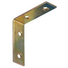 Chair Bracket With 4 Screw Holes Steel Dim. (A x B x C): 40 x 40 x 15 mm with 4 fixing holes screw size 3.0 mm blue galvanized