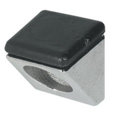 Shelf Support Screw Fixing with Black Cap For wooden and glass shelves load bearing capacity 12.5 kg per item Nickel plated