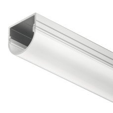 Aluminium Profiles for LED Flexible Strip Lights Loox 2192 To suit Loox LED flexible strip lights Round with milky cover length 2500 mm