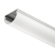 Drawer Profile for LED Flexible Strip Lights Loox 2194 For surface mounting Silver coloured anodised aluminium finish