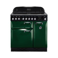 Range Cooker Dual Fuel 900 mm Rangemaster Elan Deluxe 90 ELA90DFFRP/ - Royal pearl finish chrome trim