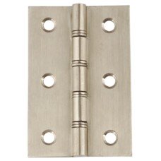 Butt Hinge DSSW Stainless Steel Square corners Length x width: 76 x 50 mm satin