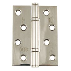 Butt Hinge Shrouded Bearing Fixed Pin 3 Knuckle 102 x 76 mm Mild Steel Phoenix Grade 12 BS EN 1935 Satin nickel
