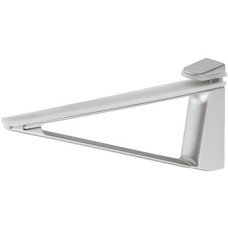 Shelf Support Screw Fixing for Glass or Wooden Shelves and for 4-45 mm Thickness For wooden and glass shelves Aluminium coloured