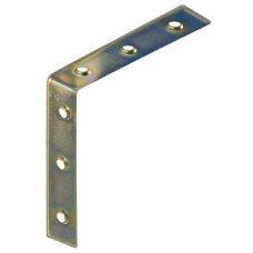 Chair Bracket With 6 Fixing Holes Steel Dim. A x B x C  100 x 100 x 20 mm screw size 3.5 mm blue galvanized