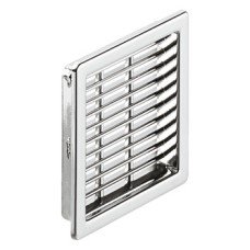 Ventilation Grille for Recess Mounting 50 x 50 mm Plastic Ventilation area 10.2 cm2 chrome plated