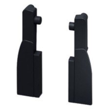 Round Rail Clips for Nova Pro Deluxe Standard Internal Pan Drawer To create Nova Pro Deluxe internal drawers Round rail clips to suit light grey RAL 7045 finish