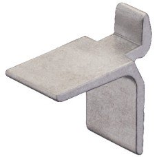 Shelf Support Aluminium for shelf support strip with intervals of 25 mm bright