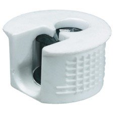 Connector Housing Plastic without Ridge Flush-Fitting Rafix-20 without plug without ridge with tightening element For wood thickness from 19 mm dim. A 9.5 mm drilling depth X 14.2<sup>+0.2</sup> white