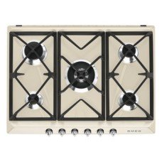 Hob Gas 5 Burners 690 mm Smeg Victoria SR975PGH - Cream