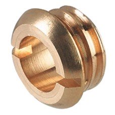 Rose for Giro-Bolt Lock Convex with Thread Brass Bright