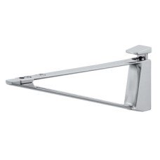 Shelf Support Screw Fixing for Glass or Wooden Shelves and for 4-45 mm Thickness For wooden and glass shelves Stainless steel effect