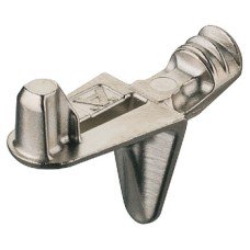 Shelf Support Plug in for Wooden Shelves and for Ø 5 mm Holes Zinc alloy Nickel plated