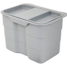 Waste Container 4.2 Litres Ninka BioBin 4.2 litre bin light grey Waste Container 4.2 Litres Ninka BioBin 4.2 litre bin light grey