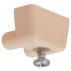 Clip Cabinet Connector for Screw Fixing Top element silk grey (RAL 7044)