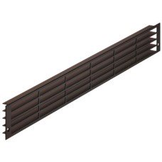 Ventilation Grille for Recess Mounting 570 x 57 mm Ventilation area 200 cm2 recessed length 540 mm dark bronze B7