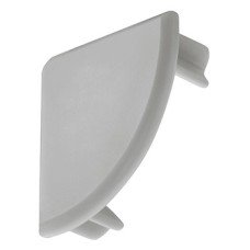 End Cap to suit Aluminium Profile 833.74.812 Loox 2195 Plastic Silver coloured finish