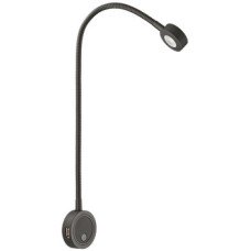 LED Flexible Reading Light 12 V Ø 36 mm for Surface Mounting Loox5 LED 2034 USB charging Black finish