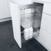 Storage Basket Set for Cabinet Width 300 mm Vauth-Sagel VS SUB Side Basket width 230 mm height 75 mm classic silver linear wire