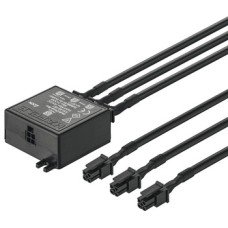 LED Multi Driver Box for Operating up to 3 Drivers with 1 Switch Up to 3 drivers/distributors with 1 switch can be switched using the switching function Black finish