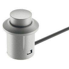 LED Push Switch Ø 14 mm  for use with Loox LED Lights Grey coloured finish