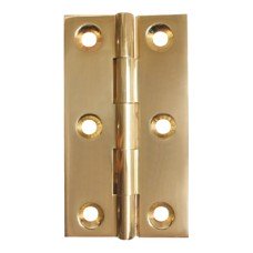 Broad Style Hinge 75 x 42 mm Brass With brass pin Antique brass