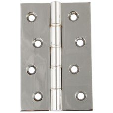 Butt Hinge DPBW Brass Square corners Length x width: 100 x 67 mm chrome plated