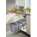 Flexible Hanging Frame for Blum Legrabox Ninka One2Seven Waste Bin System For cabinet width 450 mm Dark grey