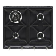 Hob Gas 4 Burners 600 mm Smeg Victoria SR964NGH - Black