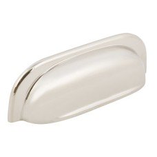 Cup Pull Handle Zinc Alloy Fixing Centres 96 mm Mayberry Polished nickel