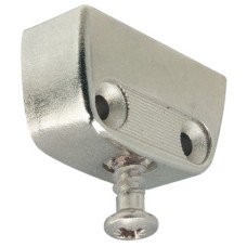 Clip Cabinet Connector RV/O Top Element with Pre-Mounted Connecting Screw Nickel plated