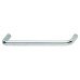 D Pull Handle Steel Ø 10 mm Fixing Centres 96-160 mm Matt chrome fixing centres 128 mm