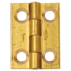 Butt Hinge 25 x 19 mm Brass Self coloured