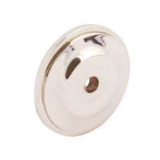 Backplate Brass Ø 35 mm Round Polished nickel finish
