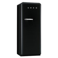 Fridge-Freezer Freestanding with Ice Compartment Total Capacity 281 Litres Smeg 50’s Style FAB28RBL5UK - Black right hand hinge