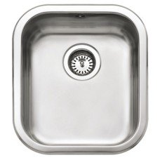 Sink Single Bowl Inset Shallow with Insulation Pad Ropox 30-45008 Unhanded