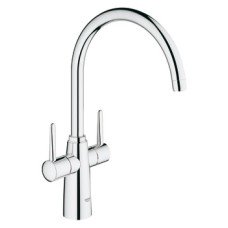 Mixer Tap Dual Lever Monobloc Grohe Ambi Contemporary Polished chrome Grohe model 30 189 000