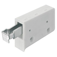 Cabinet Hanger Screw Fixing Unhanded Two-Way Adjustment For screw fixing visible inside the cabinet White
