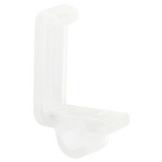 Shelf Retainer for Use with Plug in Shelf Support for 19 mm Shelf Thickness Transparent