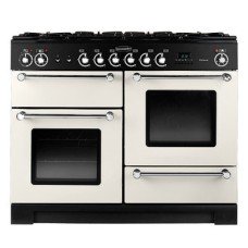 Range Cooker Dual Fuel 1100 mm Rangemaster Kitchener 110 Black finish chrome trim