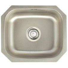 Sink Stainless Steel Single Bowl Häfele Calder Undermount Overall size 460 x 400 mm. bowl size 410 x 350 mm depth 180 mm Sink Stainless Steel Single Bowl Häfele Calder Undermount Overall size 460 x 400 mm. bowl size 410 x 350 mm depth 180 mm